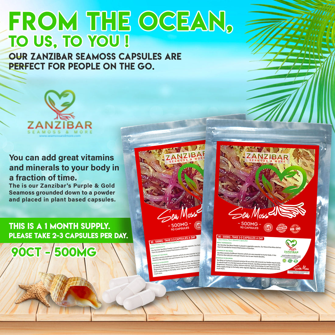 The Ultimate Health Combo: Zanzibar Seamoss, Moringa, and Blackseed