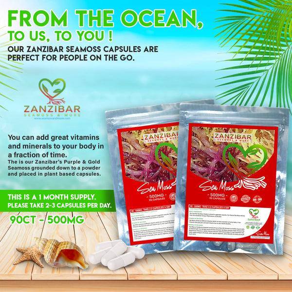 The Ultimate Health Combo: Zanzibar Seamoss, Moringa, and Blackseed